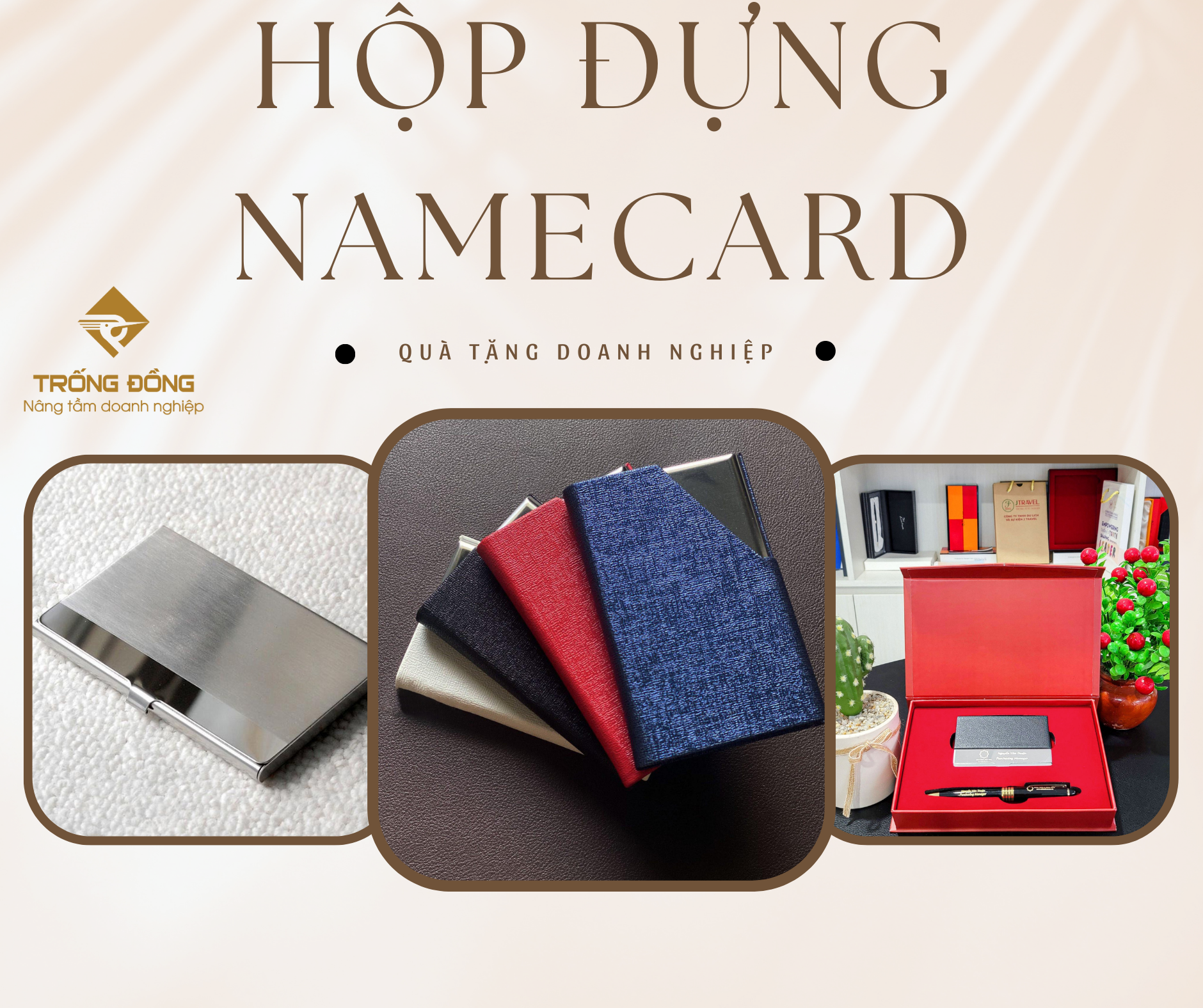 Hộp Đựng Name Card Khắc Laser Độc Đáo 1 Hộp Đựng Name Card In Khắc Laser