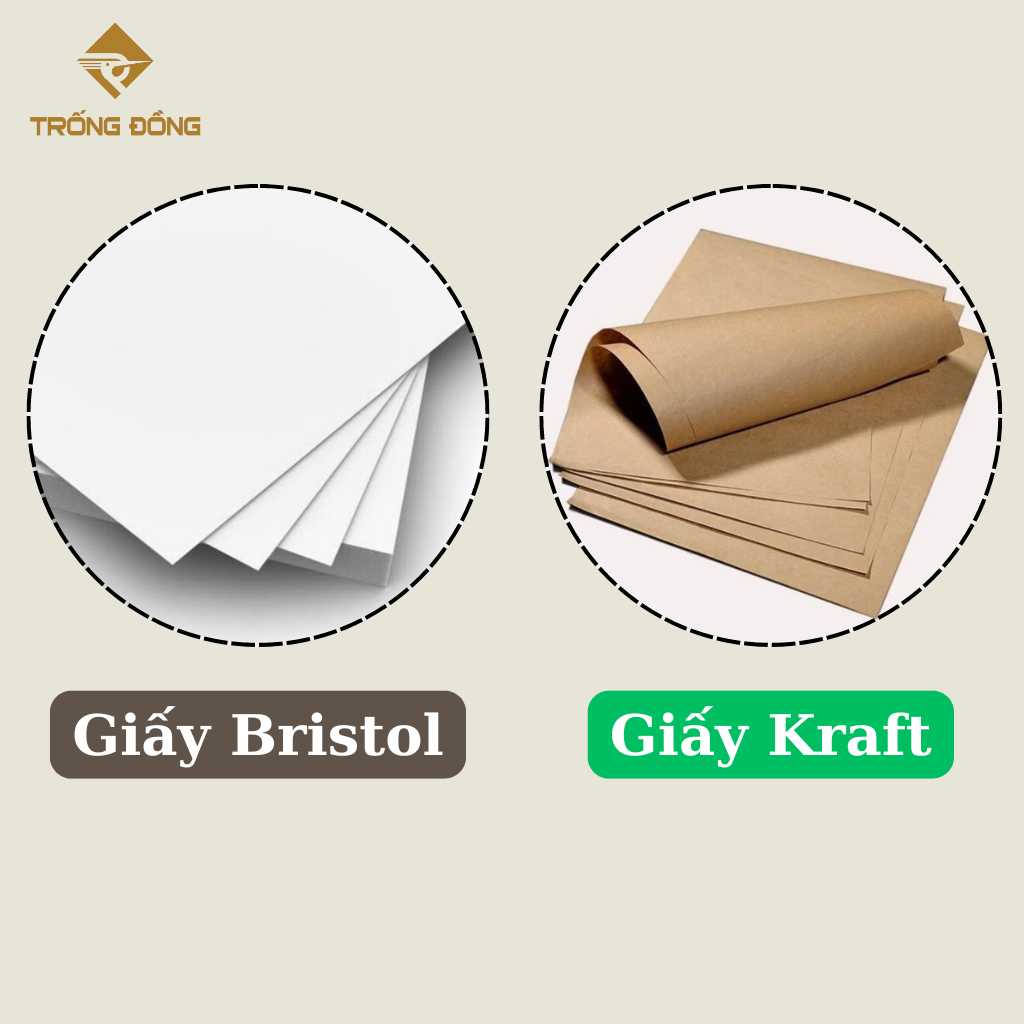 Giấy bristol và Giấy Kraft