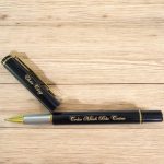 Bút kim loại BK081 nắp đậy khoen vàng