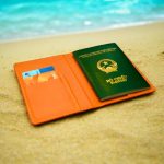 ví đựng Passport PP01 màu cam- 5