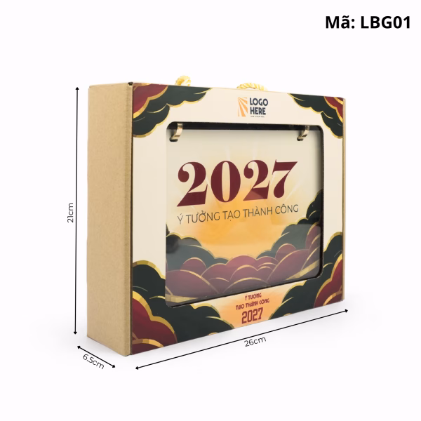 Lịch Gỗ Để Bàn LBG01 (1)