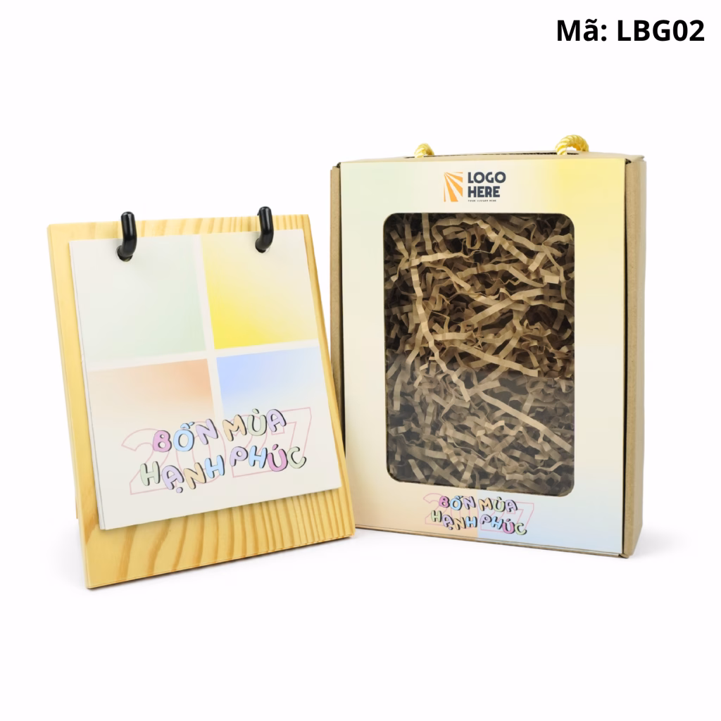 Lịch Gỗ Để Bàn LBG02 (1)