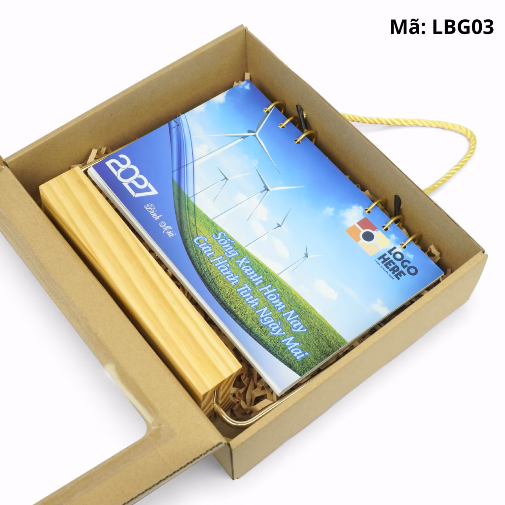 Lịch Gỗ Để Bàn LBG03 (1)