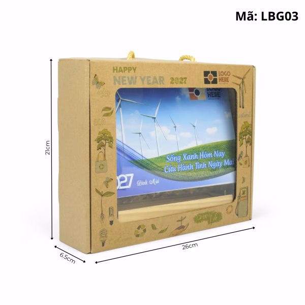 Lịch Gỗ Để Bàn LBG03 (1)