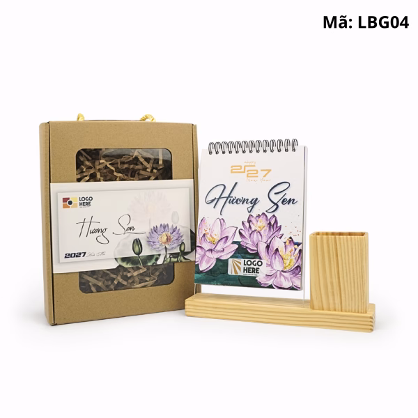Lịch Gỗ Để Bàn LBG04 (1)
