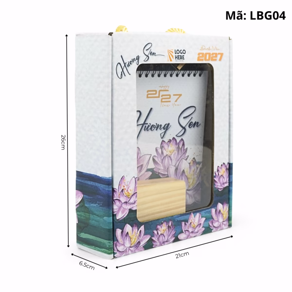 Lịch Gỗ Để Bàn LBG04 (1)