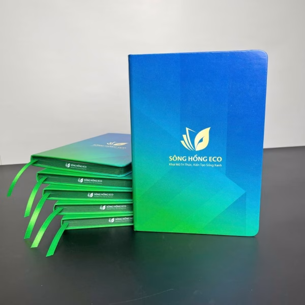 Sổ bìa da in cạnh viền - Sông Hồng ECO (2)