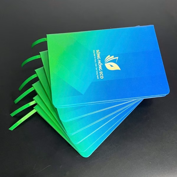 Sổ bìa da in cạnh viền - Sông Hồng ECO (2)