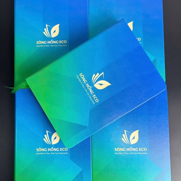 Sổ bìa da in cạnh viền - Sông Hồng ECO (2)