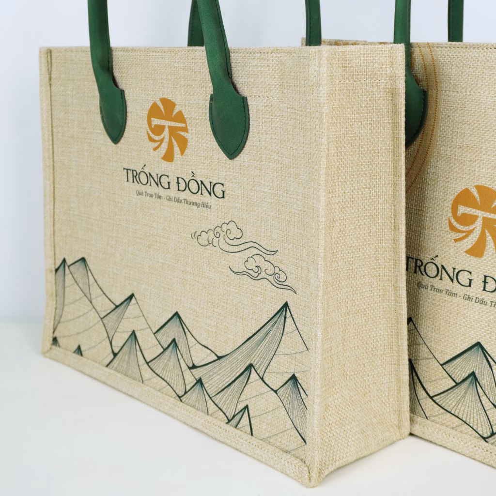 Túi Tote Vải Đay Cao Cấp TB-JT01 - Mang Bản Sắc Đi Muôn Nơi 14 TÚI VẢI ĐAY TRỐNG ĐỒNG