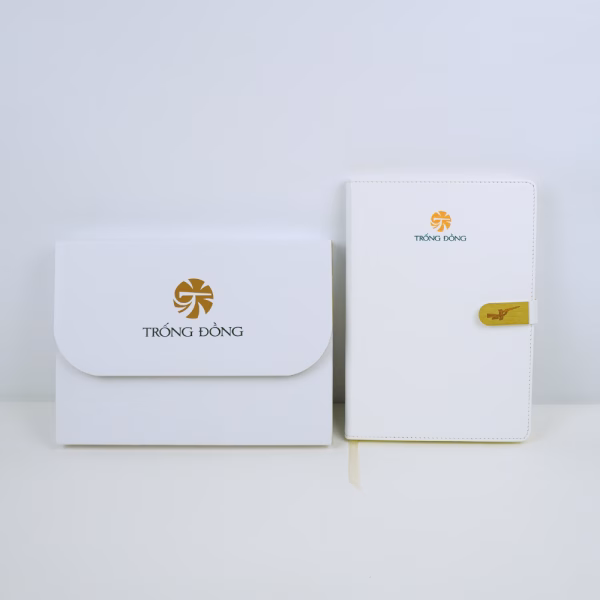 Sổ tay da pu dán gáy A5
