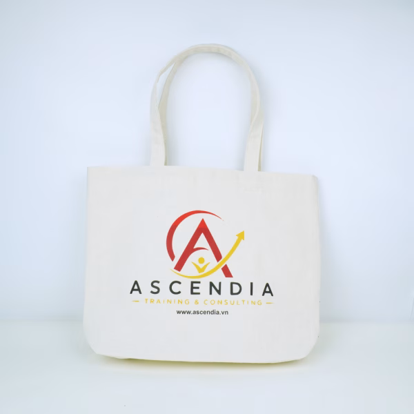 Quà Tặng Doanh Nghiệp Dưới 300K - In Logo Theo Yêu Cầu 45 Túi Tote_ASCENDIA (2)