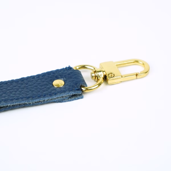 Móc Khóa Da Thật Ý_KC01_Xanh Navy (2)
