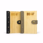 Sổ Tay Bìa Tre Tự Nhiên Kết Hợp Da Thật SDG12