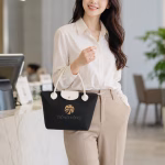Túi Xách Vải Đay JH02 Phối Da PU Cao Cấp