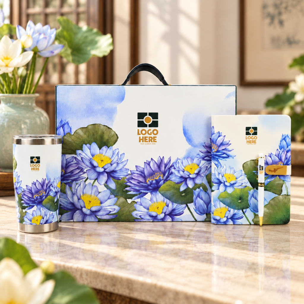 Quà Tặng Mang Bản Sắc Việt - Tinh Hoa Văn Hóa Trong Từng Món Quà 2 Giftset hoa sen