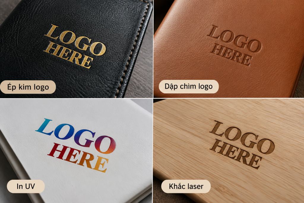 Mẫu sổ tay in logo - kỹ thuật in logo