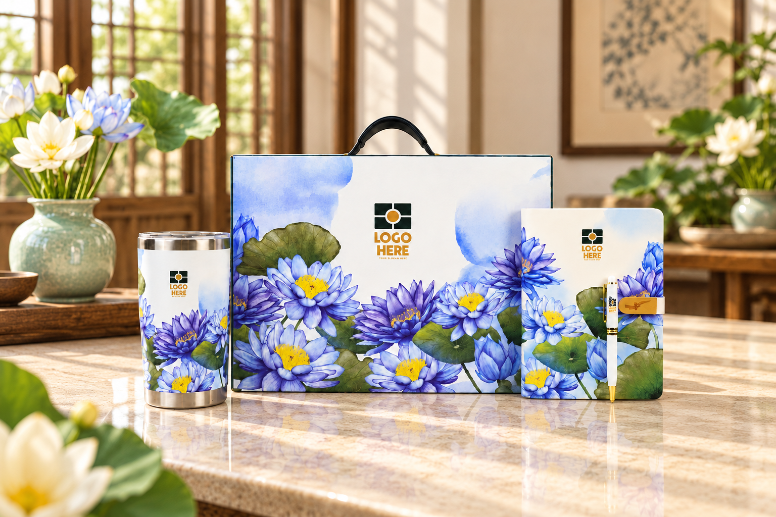 Quà Tặng Mang Bản Sắc Việt - Tinh Hoa Văn Hóa Trong Từng Món Quà 15 hoa sen collection